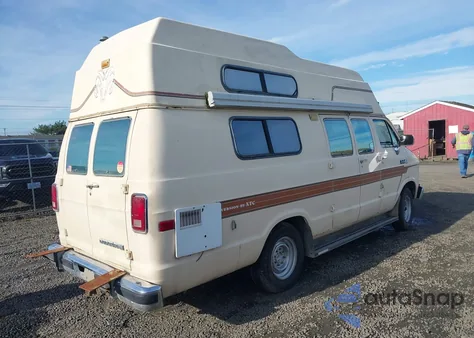 1988 Dodge Ram Van B350 z USA, uszkodzony, nr VIN 2B7JB33Y7JK182989